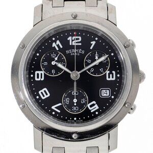 HERMES CL1.910 Clipper black SS QZ